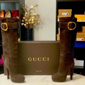 Gucci Women's Brown Suede Boots